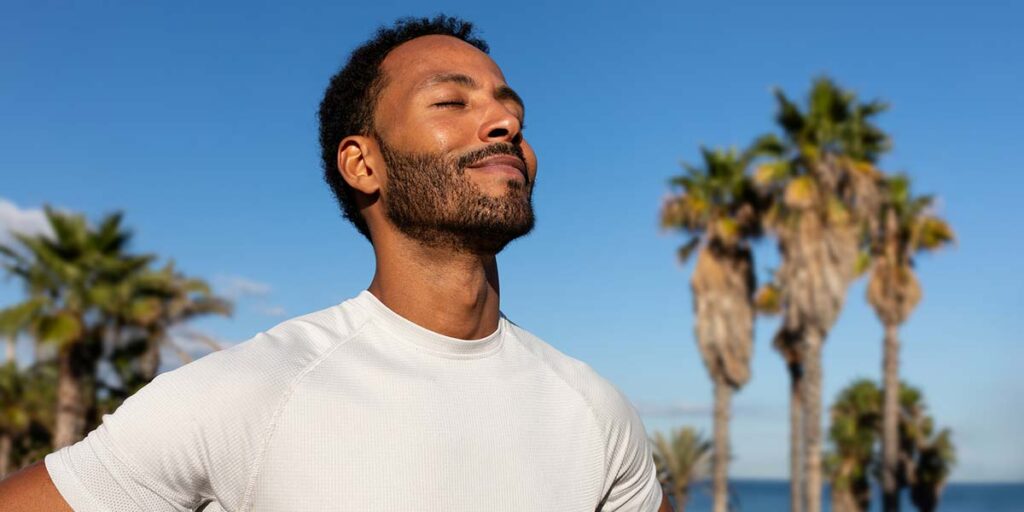 Smiling man