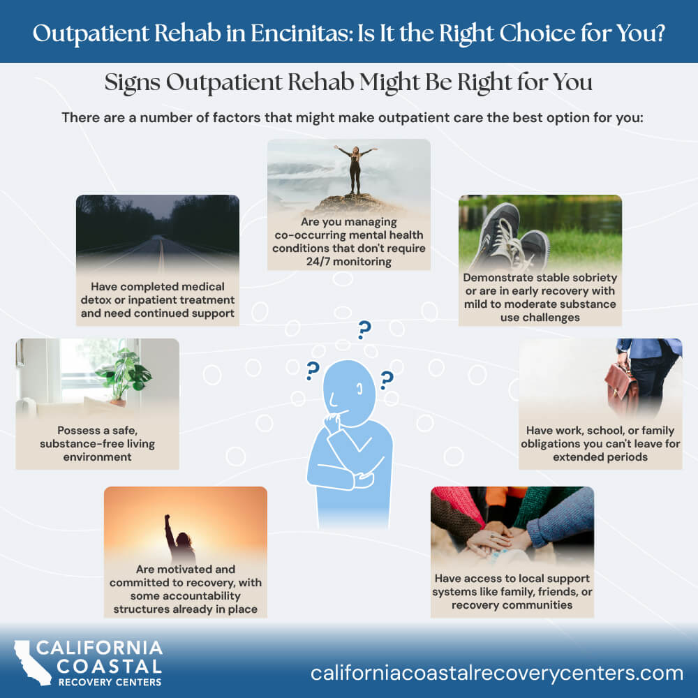 Outpatient Rehab in Encinitas: Is It the Right Choice for You? 2 Signs Outpatient Rehab Might Be Right for You